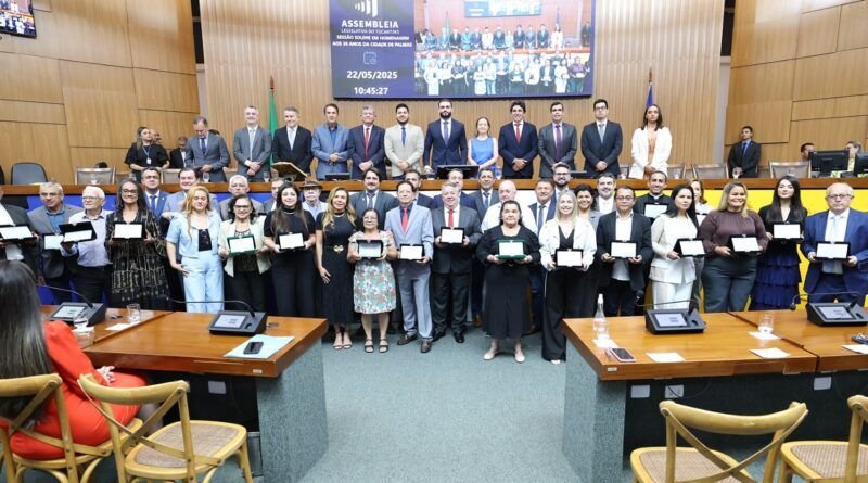 Assembleia Legislativa realiza sessão solene em homenagem aos 36 anos de Palmas